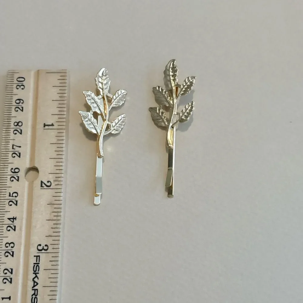 Leaf hair pin #1397
